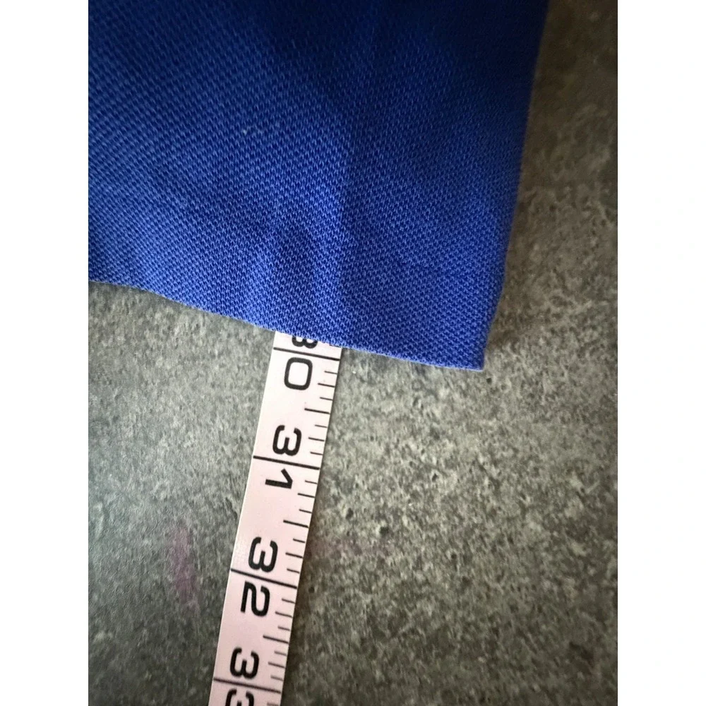 Polo Ralph Lauren Shirt Pima Stretch Mesh‎ Blue Short Sleeve Mens L Preppy Golf